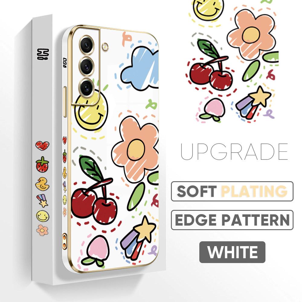 Красочные печатные узоры с квадратным краем корпуса с покрытием корпуса телефона Роскошное покрытие Мягкий чехол для телефона для iPhone Motorola Moto OnePlus Samsung