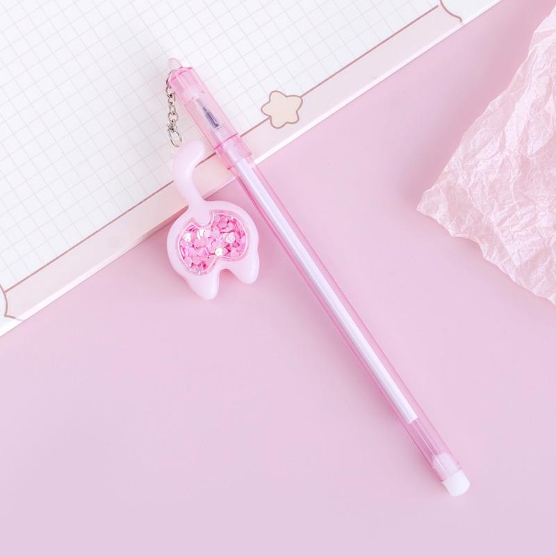 1 шт. канцелярские товары, креативная блестящая гелевая ручка с кошачьим хвостом для отдыха, милая гелевая ручка