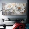 Современные белые цветы холст картины абстрактные цветы растения листья постеры цветочные принты для гостиной настенный декор без рамки