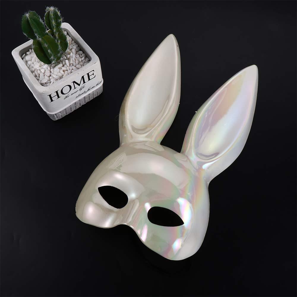 Rabbit Ears Mask Bunny Mask Half Face Mask Prom Party Supplies Women Half Mask Party Cosplay Props