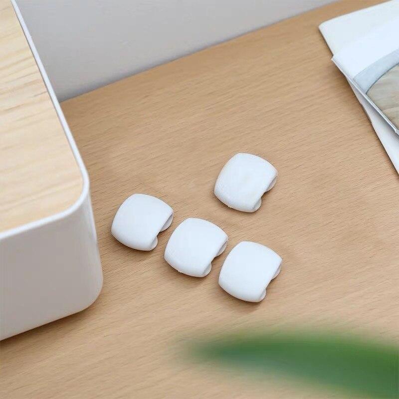 4Pcs Cable Organizer Buckles USB Cable Earphone Cable Organizer Holder Buckle Portable Tiny Office Accessories Cable Organizer