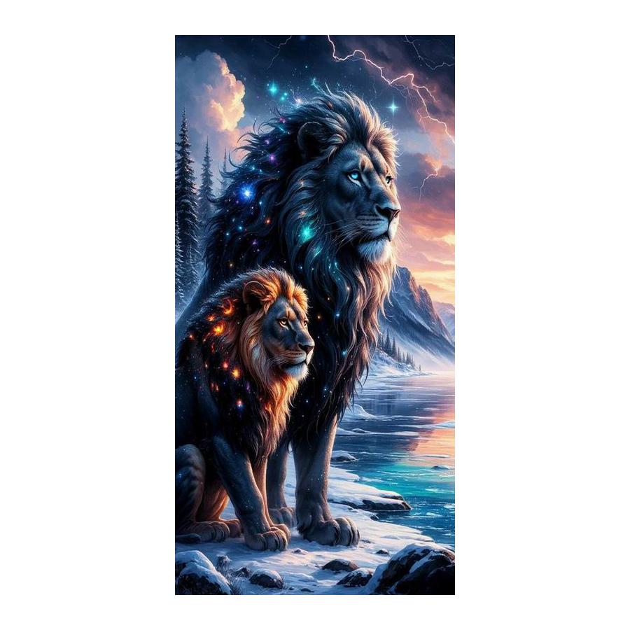 Leopard Lion Dragon Large Size Diamond Painting New Collection Wild Animals Diy Full Square Round Drill Rhinestone Embroidery Mosaic Cross Stitch Kits