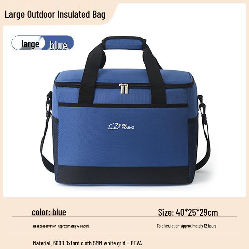 Портативная изотермическая сумка большой вместимости для кемпинга на открытом воздухе и автомобильного охлаждения
