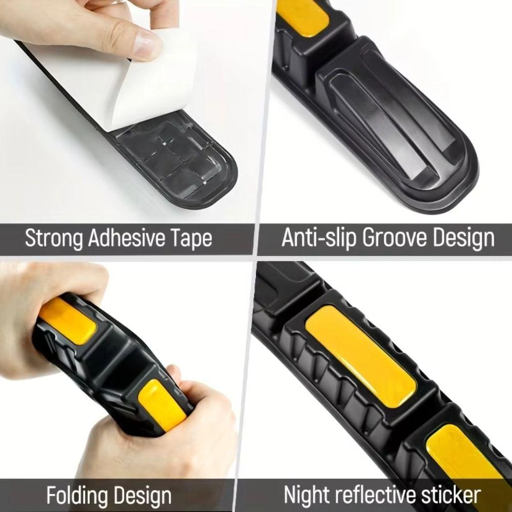 2Pcs Reflective Car Anti-Collision Patch Body Anti-Scratch Stickers Car Body Protection