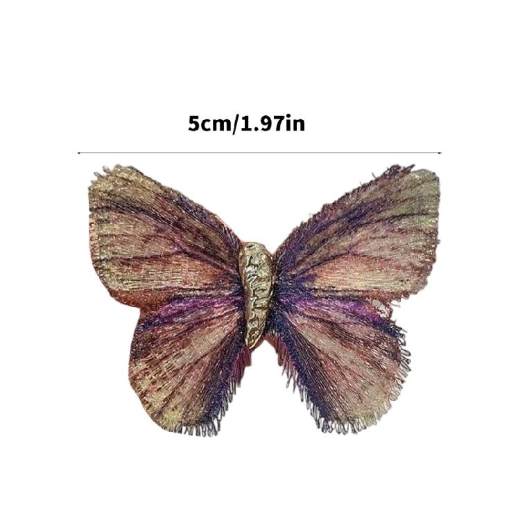 Стильная вышитая брошь-бабочка Женская одежда Декор Булавка для шарфа Аксессуар Украшение для костюмов и шарфов