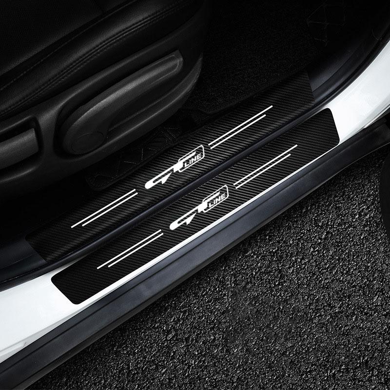 AABIV1 Car Door Sill Stickers Accessories For KIA GT LINE K2 Sportage Stinger Sorento Ceed soul sorento VENGA KX5 K3 K4 K5 Accessories