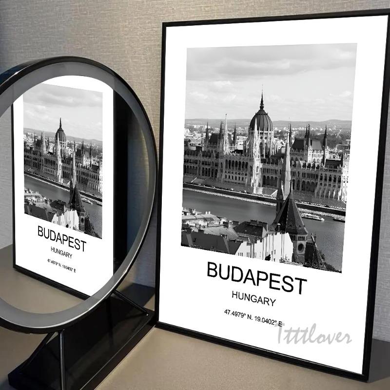 1pc City Poster New York London Paris Poster Paper Print Home Bedroom Entrance Bar Cafe Art Painting Decoration