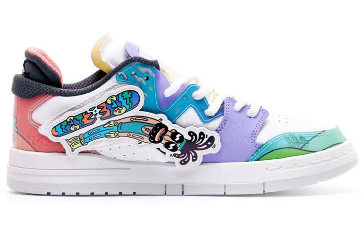 Men's Sneakers STEVEN HARRINGTON X Li-Ning Wave Pro Skate Shoes Men's Low-top Kohlrabi Green/Light Blue
