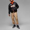 Jordan Alphabet Print Baseball Collar Long Sleeve Jacket Men Jackets Black DV7578-010