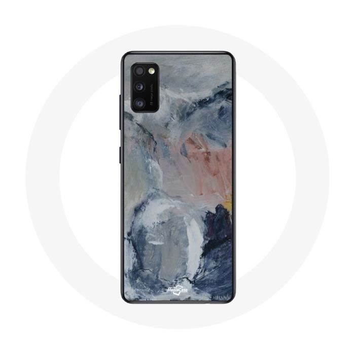 Case - Samsung - Galaxy A41 - Flexible - Abstract - Grey