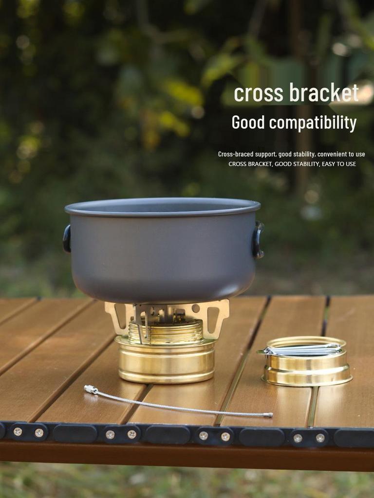 Подставка для спиртовой горелки из нержавеющей стали для улицы - Жаростойкий аксессуар для кемпинговой посуды