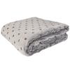 Blanket 150x200 made of soft microfiber NEON gray blanket with purple dots