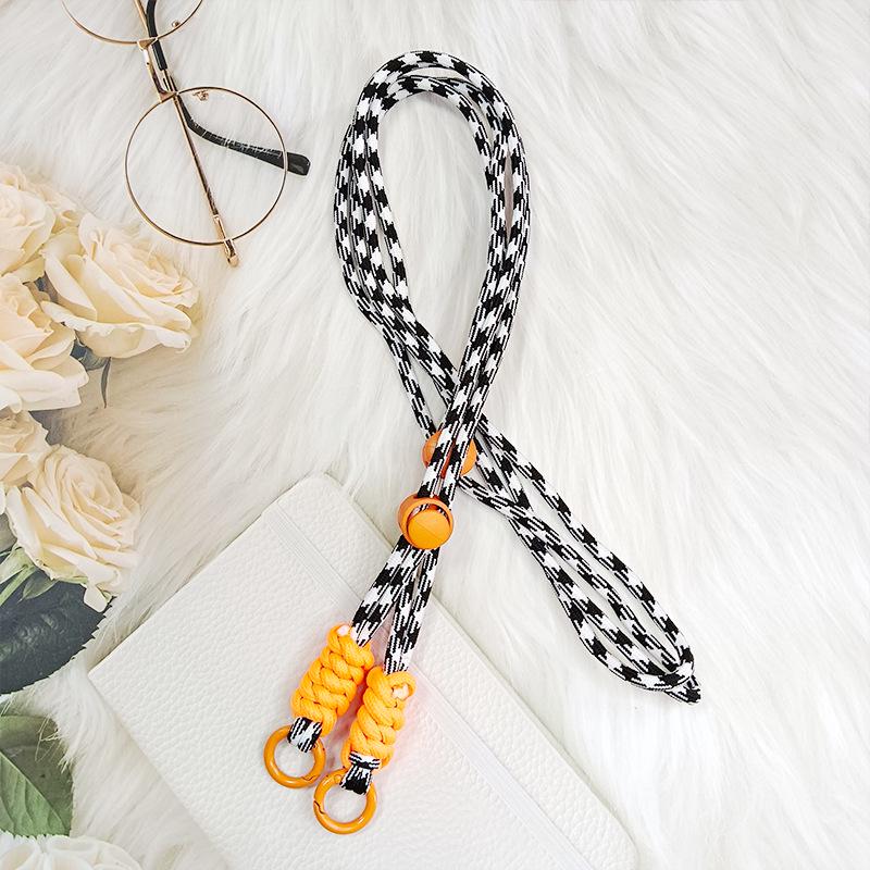 Регулируемый плетеный кроссбоди шнурок для телефона с защитой от потери, с задним зажимом и ремешком для лыжной перчатки