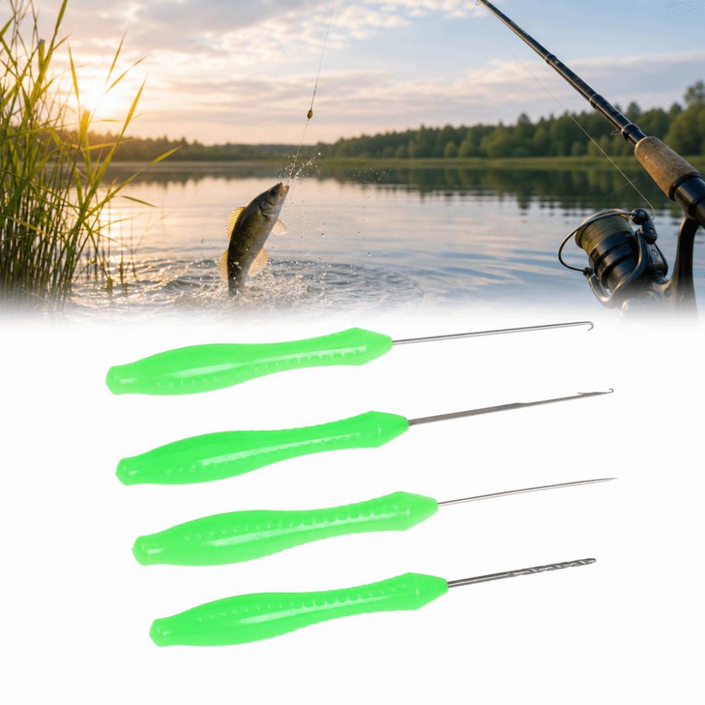 4PCS 4 in 1 Fishing Bait Needle ABS Lure Needle Tools Carp Fishing Baiting Rigs Tool Freshwater