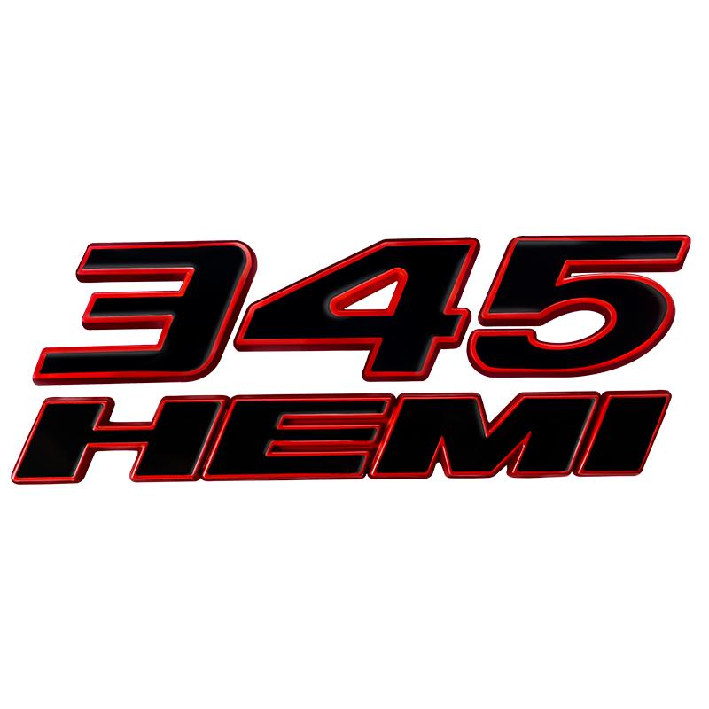 1 шт. 3D металлические наклейки багажник автомобиля 345 392 эмблема HEMI для Dodge Challenger Ram Charger Caliber Journey Caravan Chrysler Dart