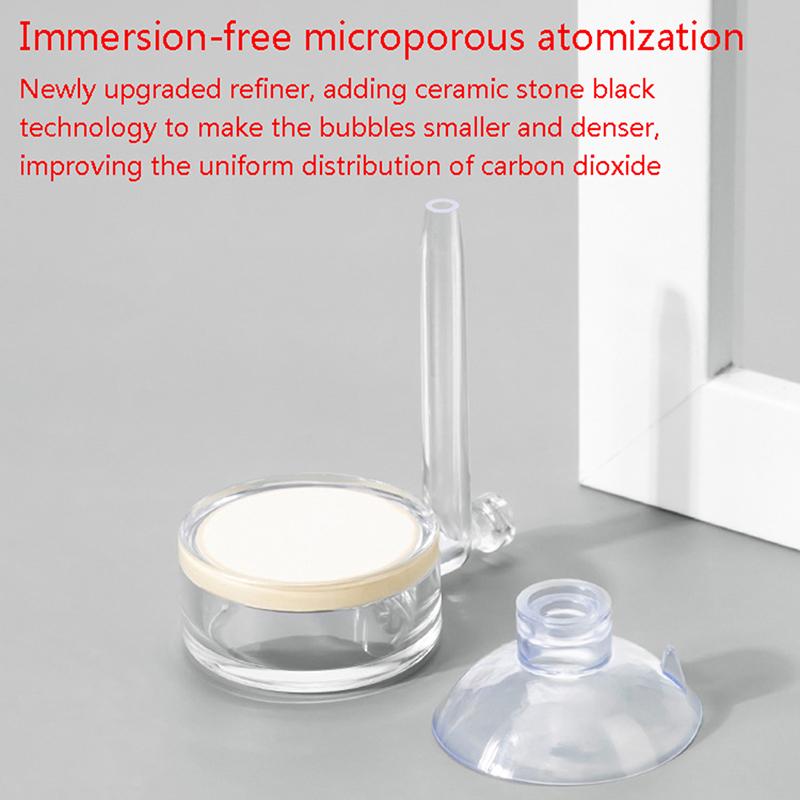 Аквариумный распылитель Co2, прозрачный диффузор Co2, очиститель, интегрированный материал ПК