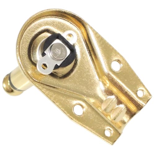 KAUMO Mono Phone Plug, L-Shaped, Gold-Plated, for DIY Patch Cables (Set of 2)