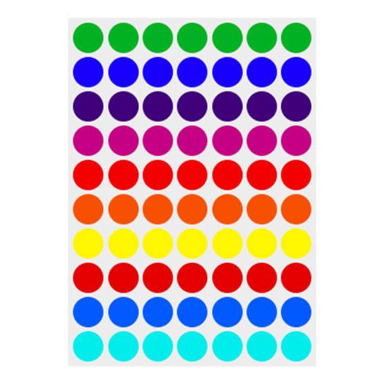 Цветные точечные наклейки, самоклеящиеся, сильная липкость, водонепроницаемые, широко используемые круглые наклейки «сделай сам», этикетки
