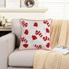 Santa's Hat Christmas Pillowcase Square Cushion Cover Soft Throw Pillowcover  Sofa/Bed