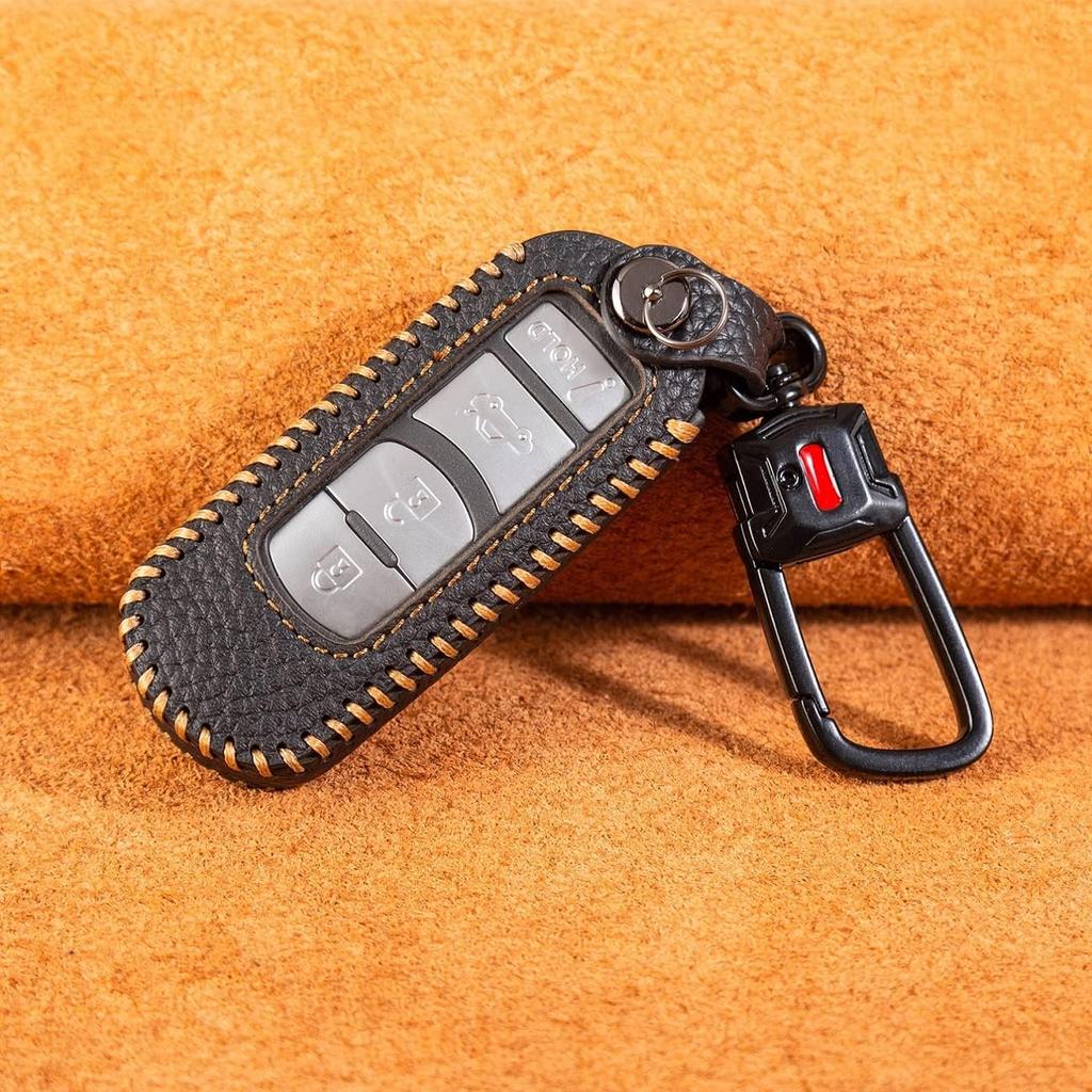 for Mazda Key Fob Cover Keychain Leather Car Key Case Compatible with 2009- Mazda 3 6 5 2 CX5 CX9