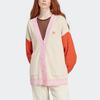 Adidas Оригиналы SS23 Adicolor 70s Retro Series Вязаный кардиган Женские кардиганы Wonder-White IK7495