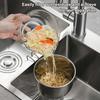 Подвесная корзина-сито для раковины из нержавеющей стали, дуршлаг, кухонное сито для пищевых отходов, угловое сито для раковины для эффективного слива, фильтрация остатков пищи