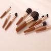 Mini 9-Piece Soft-Bristled Makeup Brush Set for Beginners - Portable Travel Kit