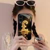 Premium Gold Pound Sign phone case glass s25 ultra case s26 ultra case for Samsung Galaxy S26 S25 S24 S23 S22 FE Ultra Plus