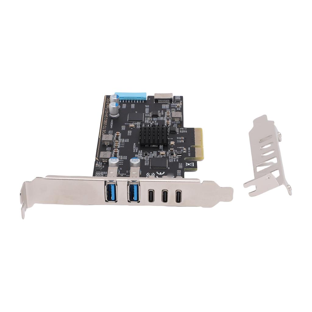 Карта PCIe на USB 3.2 Gen 2 10 Гбит/с, 3 порта USB Type C и 2 порта USB Type A, карта расширения PCI Express для Windows, для Linux