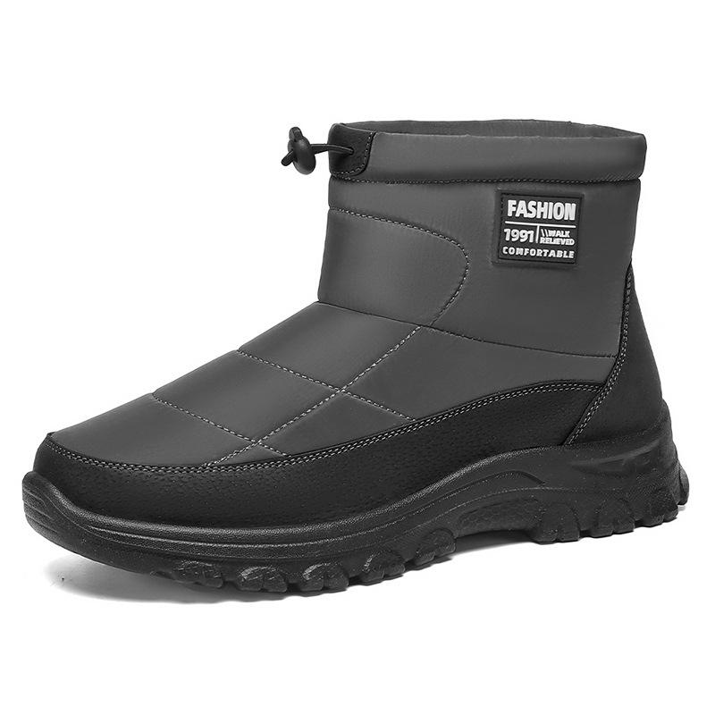 Winter New Men's Women's Platform Plush Warm Casual Ankle Boots High Top Couple Snow Boots Unisex Outdoor Anti-Slip Work Boots