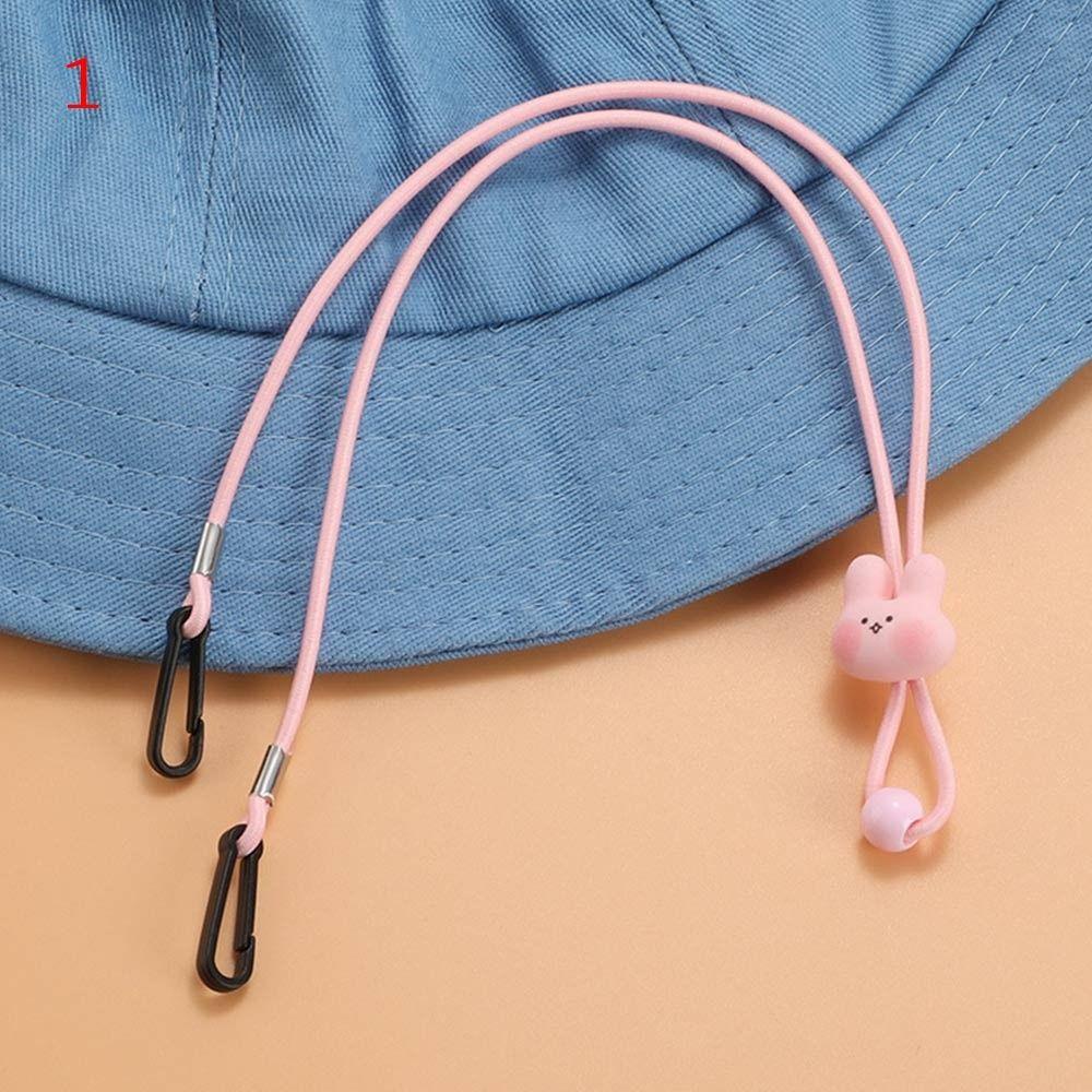 Hook Clips Hat Retainer Elastic Windproof Hat Strap Cartoon Hat Rope Hat