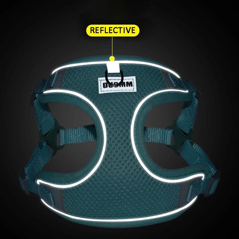 Summer new leash thin puppy pet chest strap vest type breathable dog chest back lightweight dog rope