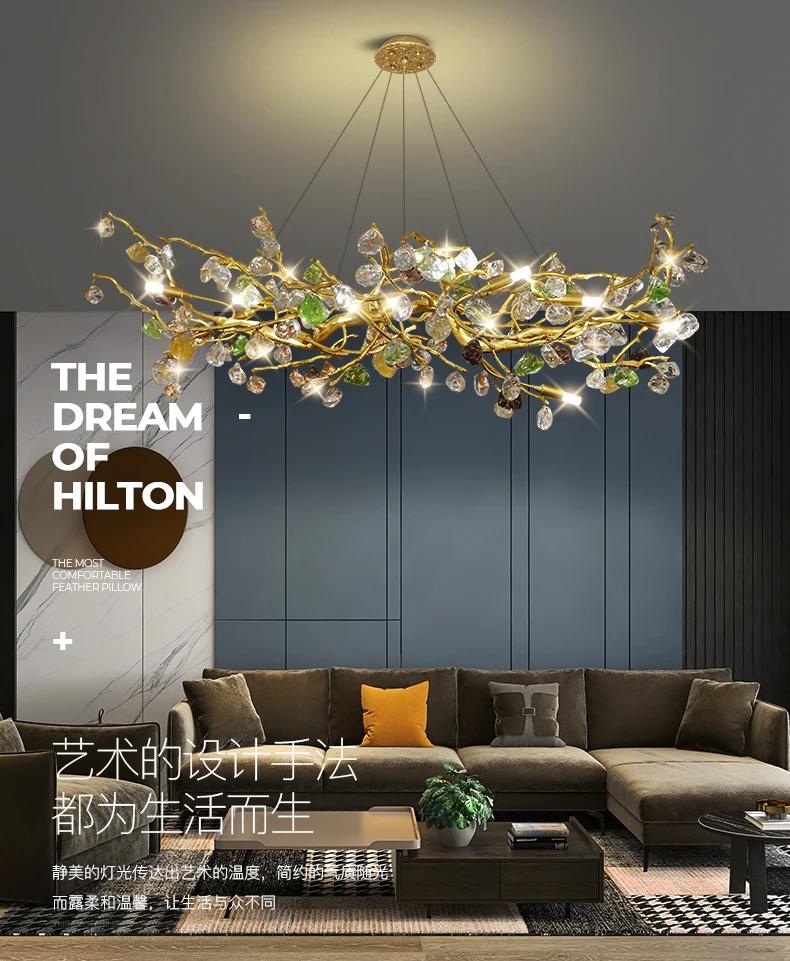 Nordic Home Decor Столовая Подвесной Хрустальный Светильник Светильники Внутреннее Освещение Потолочный Подвесной Светильник Люстра Лампы Для Гостиной