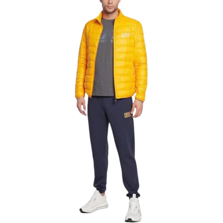 EMPORIO ARMANI EA7 FW22 Down Jacket Men's Orange Yellow 8NPB01-PN29Z-1629