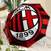 A-AC Milan Umbrella with Automatic Open/Close & Self-8-Rib Heavy-Duty Umbrella, Compact Travel Umbrella Suitable for Outdoor