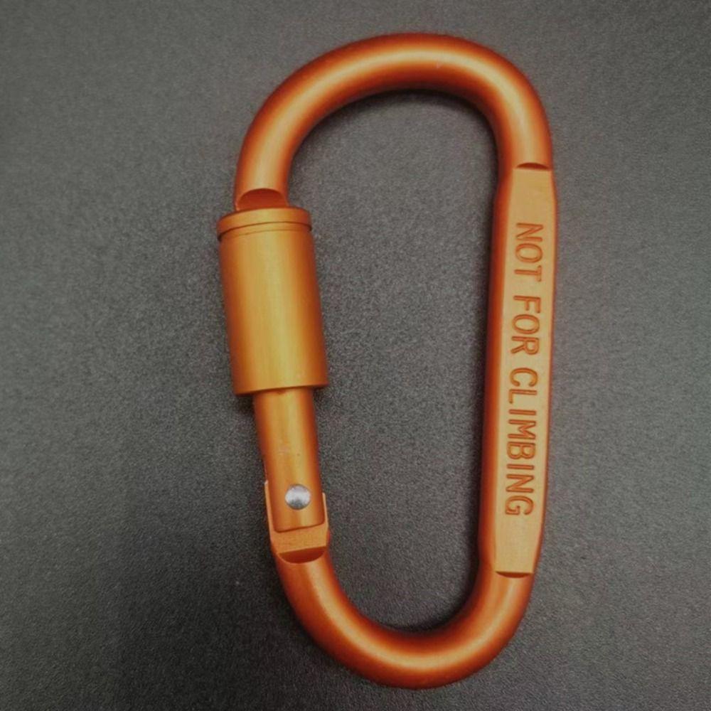 Multi Colors Safety Buckle with Lock D-shape Carabiner Camping Hiking Hook  Outdoor Tool