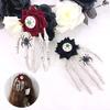 Halloween Skeleton Hand Hairpin Rose Flower Spider Hair Clips Skull Eyeball Day of The Dead