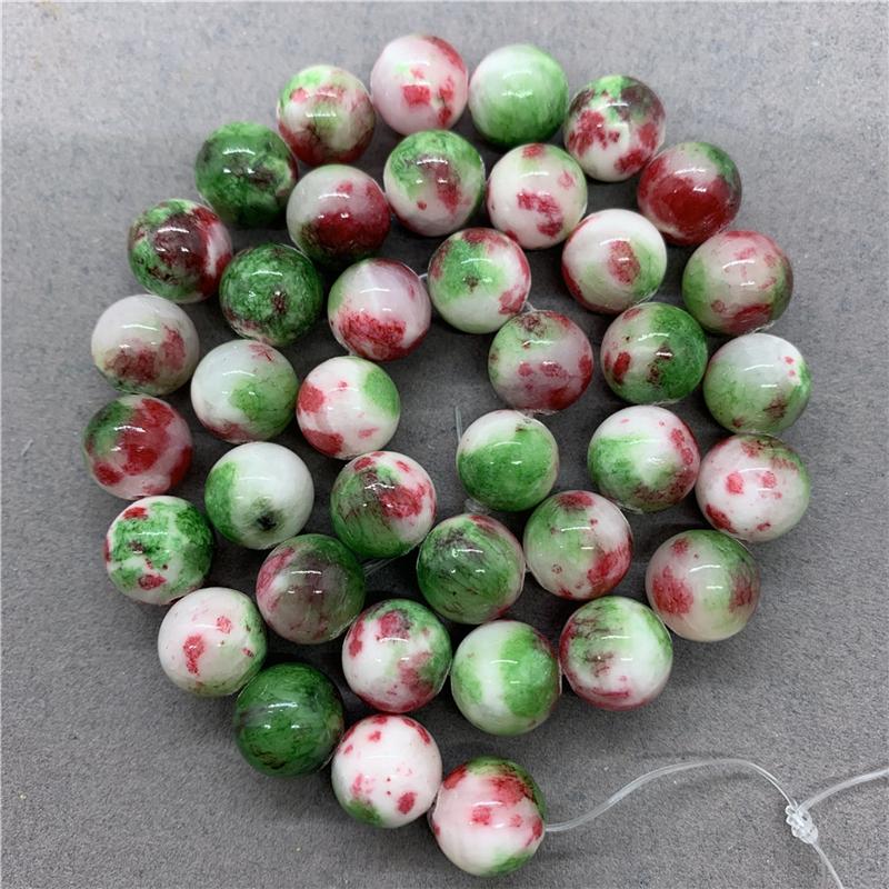 4 цвета, синий, зеленый, желтый, красный, персидский халцедон, 6/8/10 мм, свободные бусины