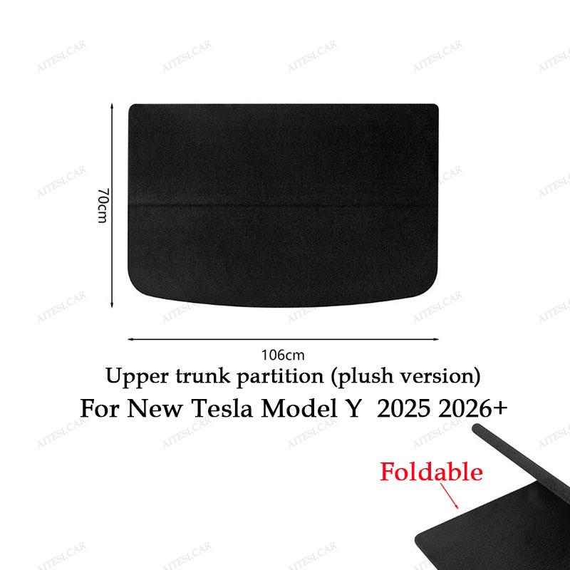 Крышка багажника для Tesla Model Y Juniper 2025 Шторка Задний багажный отсек Выдвижная перегородка Заслонка Дополнительное место для хранения