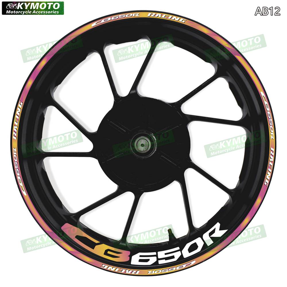 For Honda CB650R CB 650R motorcycle accessories 17-inch front and rear wheel gradient Reflective stickers fairings and wheel hub