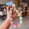 Ручная вязка крючком Цветок Телефонный ремешок на запястье, Милый вязаный ромашка Телефонный шнурок, Ремешок для телефона Цветок крючком, Вязаный шнурок ромашка