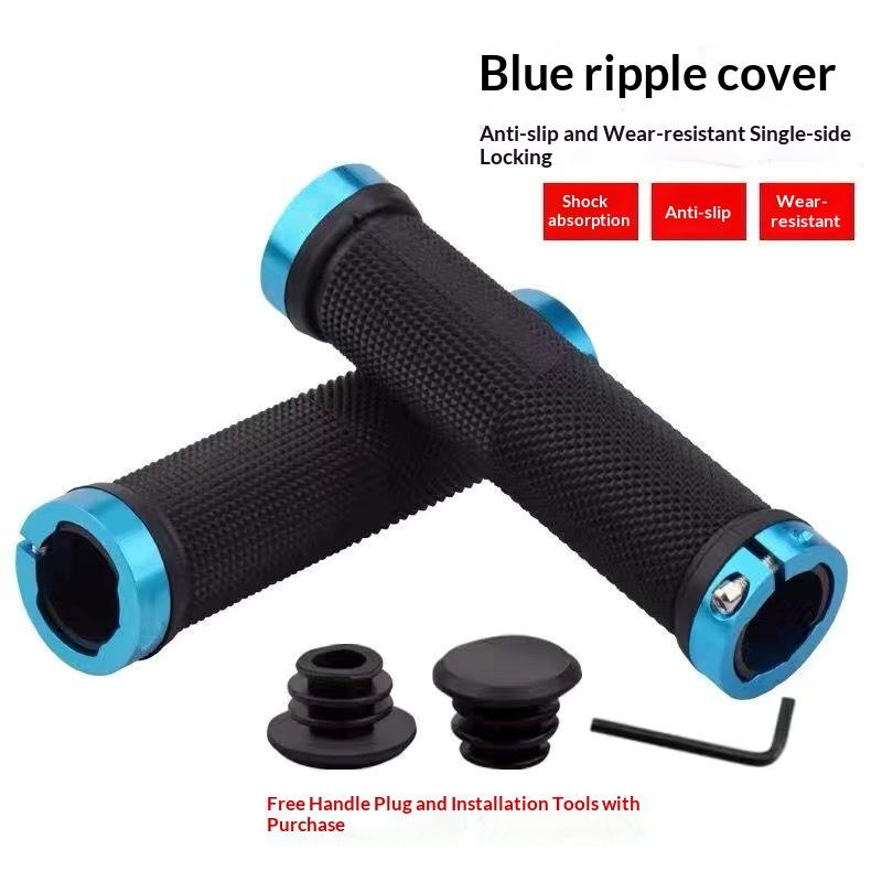 Двойной Фиксирующий Набор Рукояток на Руль Велосипеда 1 Пара для Складных Велосипедов Нескользящий Пластик для Безопасной Езды