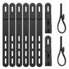 10Pcs Silicone Cable Ties Organizer Management Cord Reusable Organizer with High Elasticity Adjustable Anti-Lost