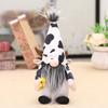 2 шт. Кукла корова-гном с черным и белым узором Мягкий плюшевый безликий гном