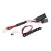 NIUWSRC SCX30 Plastic Roof Round Light LED Strip Lights Bar Bumper Spotlight For 1/30 RC Crawler Car SCX30 Jeep Wrangler Part