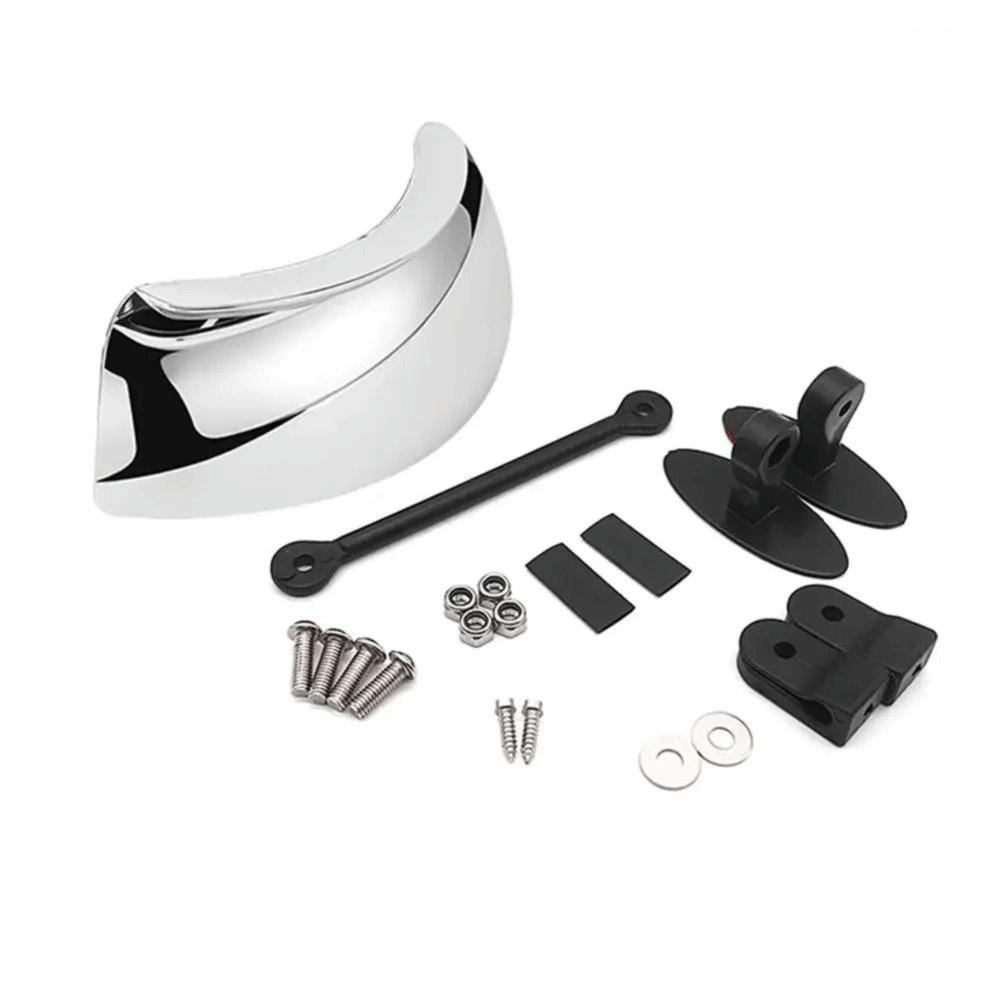 Clear Parabolic Windshield Wide Angle Mirror 180 Degree Wide Angle HD Convex Mirror Sport Bike