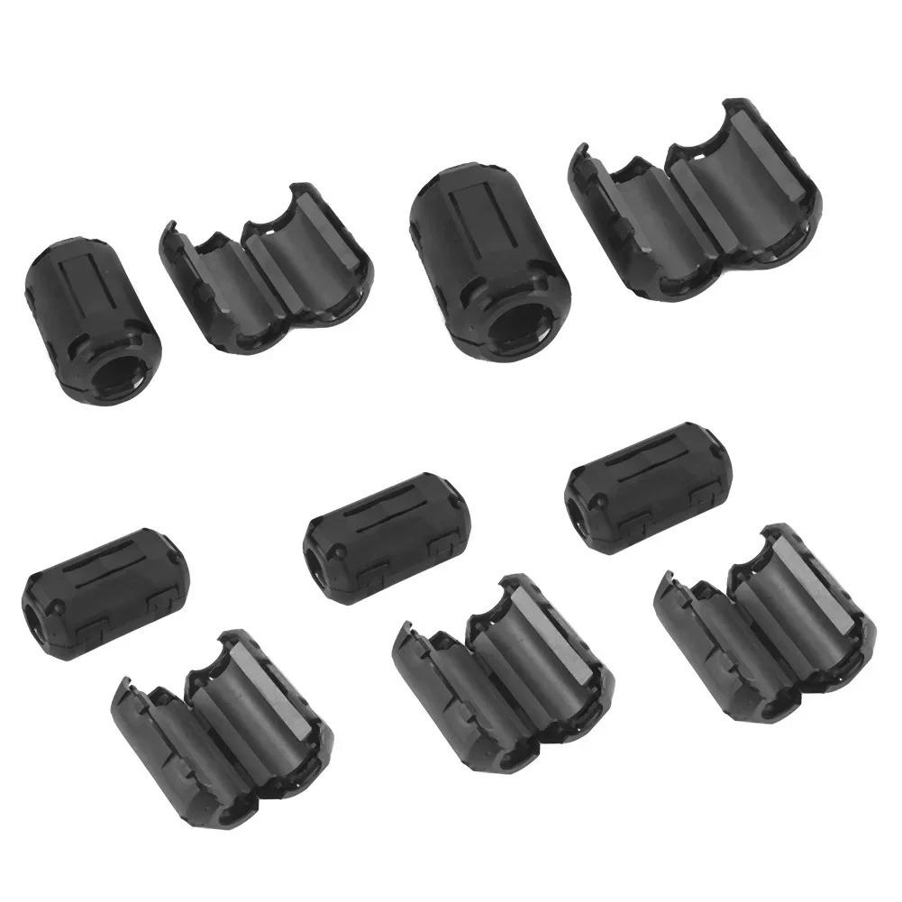 22pcs Clip-on Ferrite Ring Core Beads Choke RFI EMI Filter Noise Suppressor Cable Clips for USB Audio Video Cables and Power