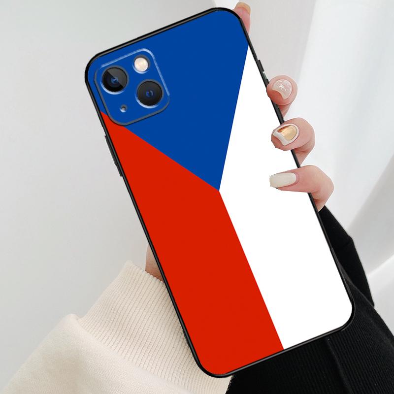 Чехия Чешский флаг Чехол для телефона для iPhone 17 Pro Max 14 13 12 11 15 16 Pro Max mini 15 16 Plus 16e 17 Air