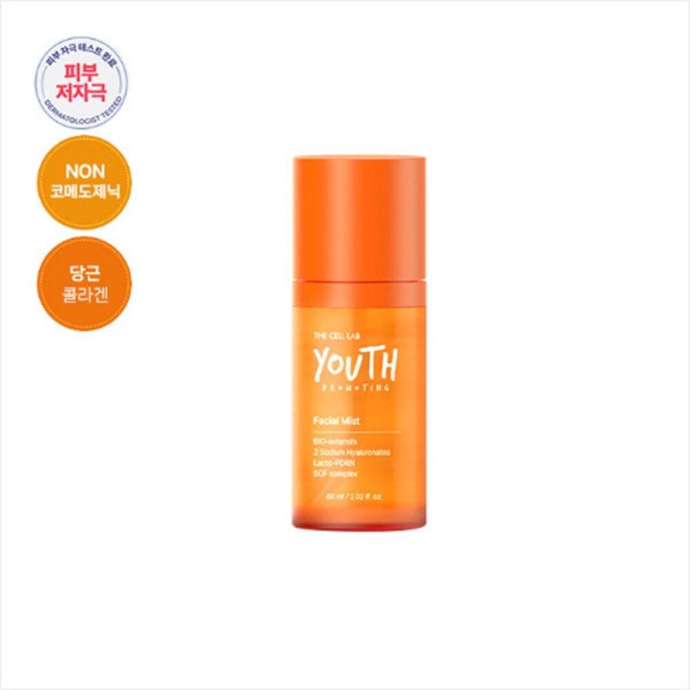 Cell Lab Youth Promotion Facial Mist 60 мл - Содержит морковный коллаген PDRN, некомедогенный, гипоаллергенный