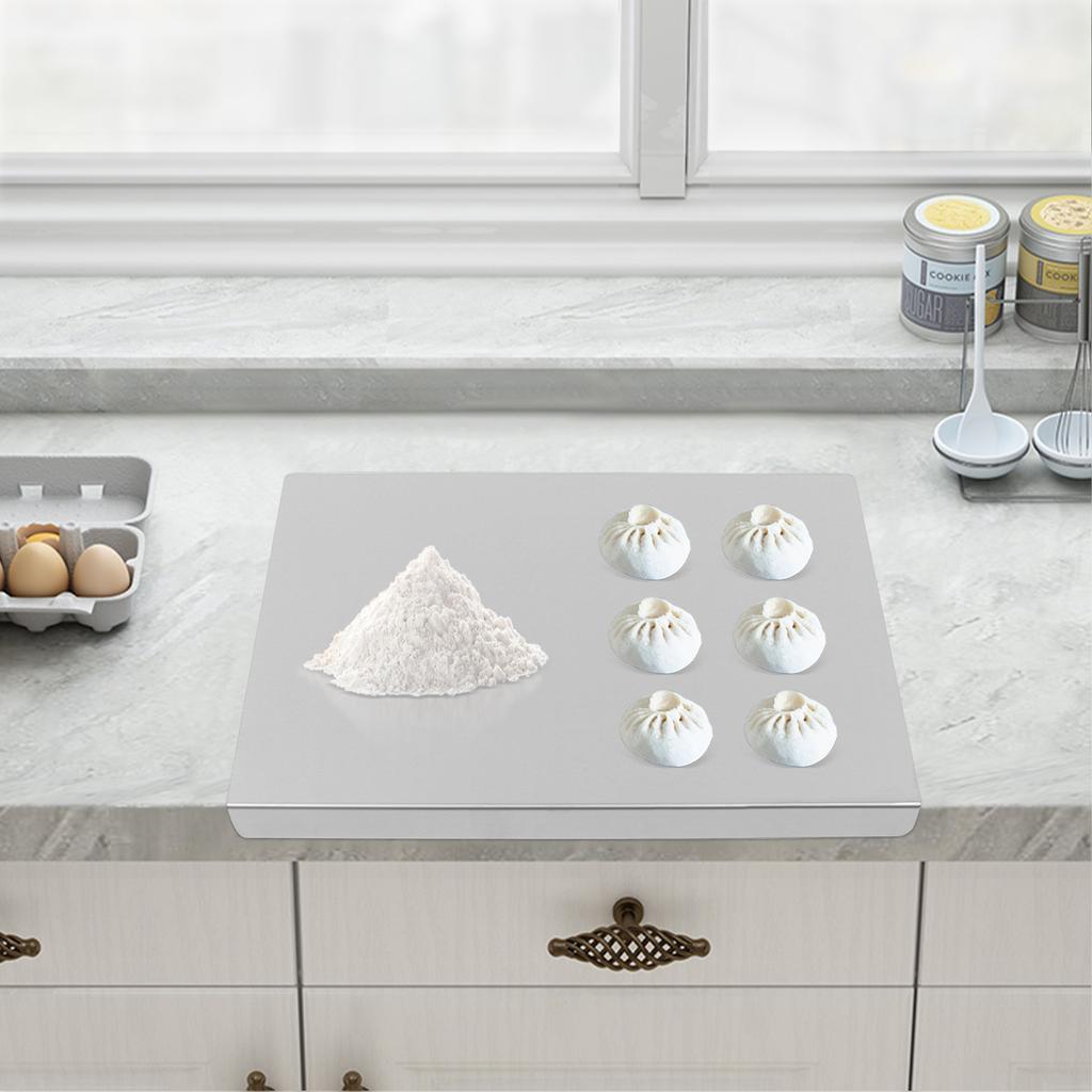 201 Stainless Steel Chopping Cutting Board, Counter Top Protector for Kitchen, Large Size 50x40cm -  Durable Food Prep Board